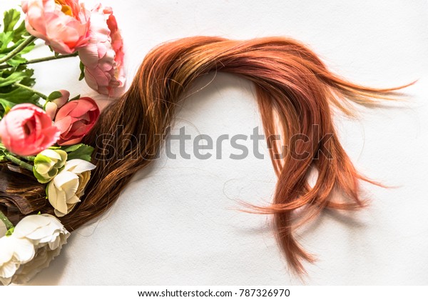 Ombre Hair Extensions On White Background Stock Photo Edit Now