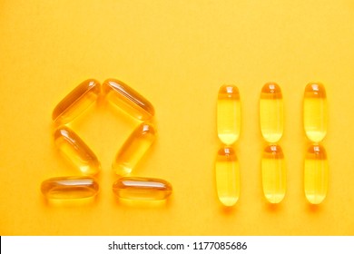 Omega 3 Symbol Laid Fish Liver Stock Photo 1177085686 | Shutterstock