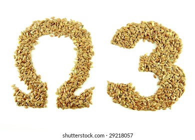 Omega 3 Text, Brown Linseed