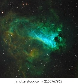 The Omega Nebula In The Hubble Palette.