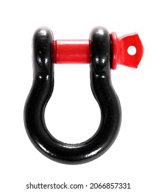 Omega-shaped Rigging Shackle Isolated Over White Background