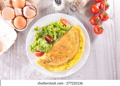 Omelet And Ingredients