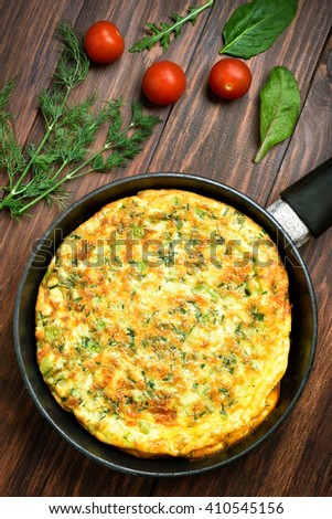 Similar – Image, Stock Photo Frittata Food Vegetable