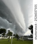 Ominous storm clouds on the afternoon before devastating Hurricane Helene in 2024 made landfall in Florida