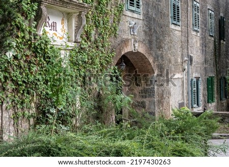 Omis, Croatia-August 18th, 2022: Radman`s mills, beautiful location on Cetina river shore with old house and restoran hidden in the forest