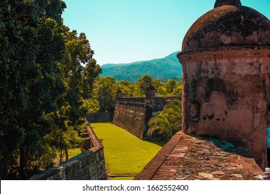 Omoa, Cortés/Honduras - 01/26/2020: This is the amazing Saint Fernando Fortress located in Omoa, Honduras.