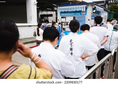 
On August 24, 2022, Shanghai, China, Queuing Up For Nucleic Acid Testing