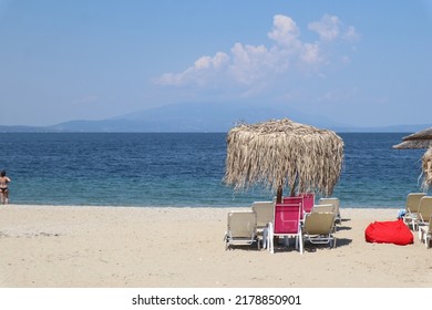On a beach in Greece - the beach of Asprovalta