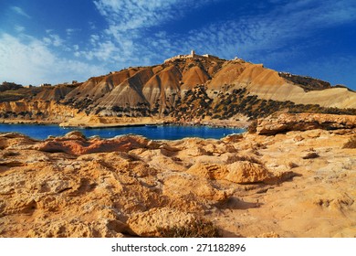 On A Beautiful Sunny Day. Gozo Island, Malta.beach On Malta - Gozo.