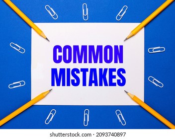 521 Common mistakes Images, Stock Photos & Vectors | Shutterstock