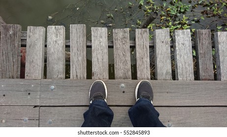 on the bridge 