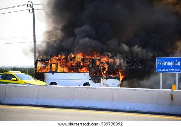 On December 20, 2016 at 14:24 am local time.\
Scene, fire trucks, white. Date 31-6930 During km to 30/300 Highway\
7(motorway)
