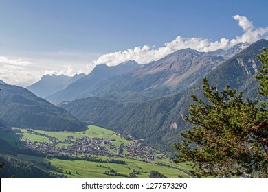 On The Driveway To The Idyllic Hamlet Of Farst You Can Enjoy This Comprehensive View Of Umhausen And The Southern Oetztal