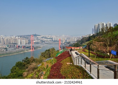 On February 25, 2022, Banshan Cliff Line Trail In Shapingba District, Chongqing, China.