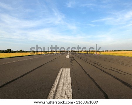 Similar – Image, Stock Photo Tempelhof Field Evening