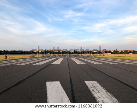 Similar – Image, Stock Photo Tempelhof Field Evening