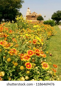 On The Grounds At Khajuraho Temples, The Karma Sutra Temples In Madhya Pradesh, India