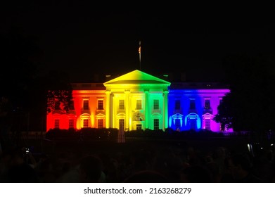 On June 26, 2015, The White House Was Illuminated In Rainbow Colors To Commemorate The Landmark Obergefell Decision Legalizing Gay Marriage.