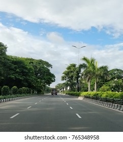 On A Long Drive At Chennai OMR Road On A Sunny Day After 3 Days Of Almost Continuous Rain.