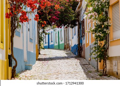 On the narrow Alleys of Ferragudo, Algarve, Portugal, Europe
