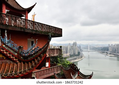 On November 23, 2020, Longquan Cave Taoist Temple In Shapingba District, Chongqing, China.