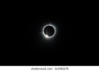 On November 3rd, 2013 the moon totally eclipsed the sun. The hybrid eclipse was seen in the Atlantic Ocean and over the African continent. - Powered by Shutterstock