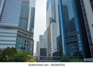 On October 2, 2019, Stroll Around The Legislative Council Complex In Wan Chai, Hong Kong Special Administrative Region.