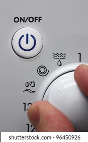 On Off Button And Washing Machine Dial