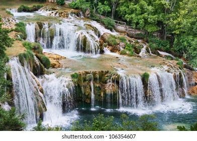 On The River Of Krka Within National Park Seven Big Cascades Of Falls With Total Falling Of 242 M Are Located. The Biggest And Known Is Bottom Ã¢Â?Â? The  Skradinski Buk.