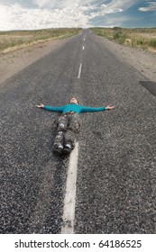 on the road