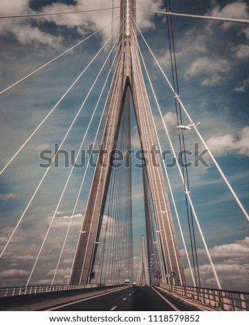 Similar – Erasmus brug Cloudless sky