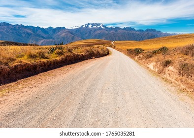 On The Road In The Sacred Valley Of The Inca, Cusco, Peru.