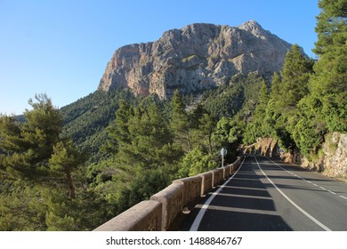 On The Road From Soller To Lluc, West Coast, Mallorca, Spain