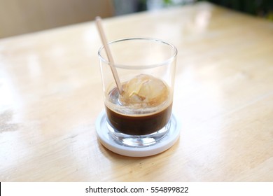 On the rock espresso coffee. Espresso  is coffee brewed by forcing a small amount of nearly boiling water under pressure through finely ground coffee beans.