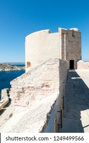 On the roof of Chateau d'If castle, Marseille, France. The Château d'If is a fortress famous for being one of the settings of Alexandre Dumas' adventure novel The Count of Monte Cristo.