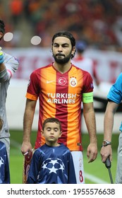 On September 16, 2014, Galatasaray Football Team Drew With Belgium's Anderlecht Team In The Champions League At The Istanbul Türk Telekom Arena Stadium 1–1. Selcuk Inan