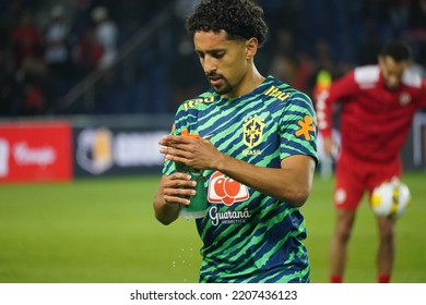 On Septembre 27, 2022,  Marquinhos  During The Amical Match Between Brésil Vs Tunisia At The Parc Des Princes.