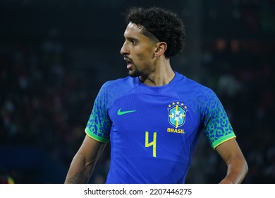 On Septembre 27, 2022,  Marquinhos  During The Amical Match Between Brésil Vs Tunisia At The Parc Des Princes.