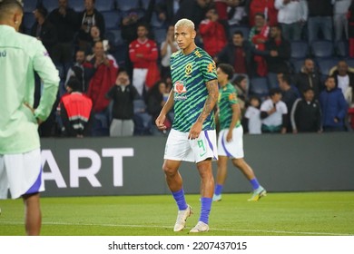 On Septembre 27, 2022,  Richarlison  During The Amical Match Between Brésil Vs Tunisia At The Parc Des Princes.