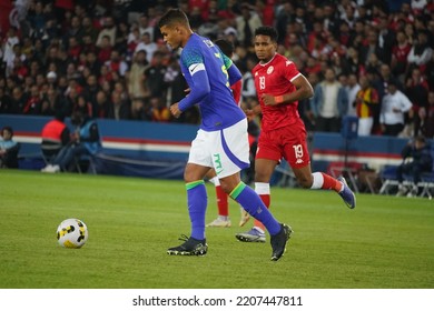 On Septembre 27, 2022,  Thiago Silva  During The Amical Match Between Brésil Vs Tunisia At The Parc Des Princes.