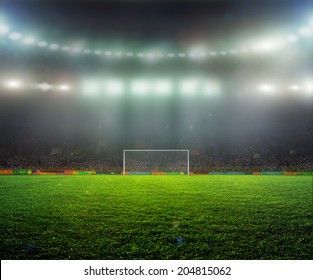 497 Scoreboard soccer field illuminated by spotlights Images, Stock ...