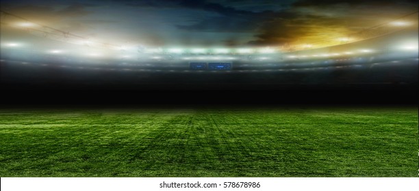 On Stadium Abstract Football Soccer Backgrounds Stock Photo (Edit Now ...