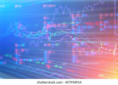 On The Stock Market, The Share Price Falls. Falling Prices Of Securities. Loss Of Assets In Equities Stock.