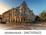 On the street of Szeged, Hungary