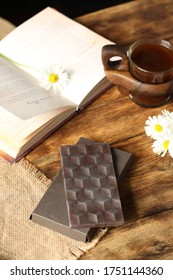 On The Table Is A Beautiful Cup Of Coffee With Chocolate, A Book, Flowers.
Paleo Or Keto Diet. Keto
Chocolate