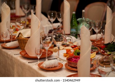 on the table is a different festive food - Shutterstock ID 1540462949