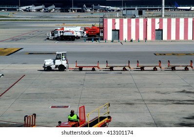 On The Tarmac Of An Airport