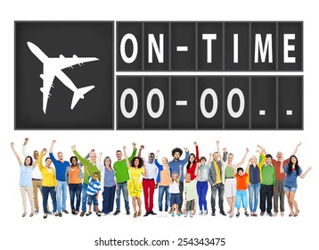 On Time Punctual Efficiency Organization Management Concept