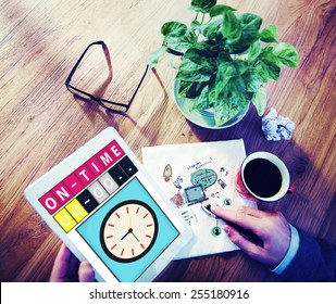 On Time Punctual Efficiency Organization Management Concept