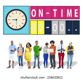 On Time Punctual Efficiency Organization Management Concept